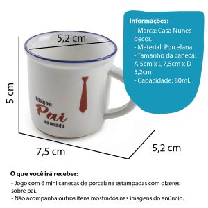 JOGO DE CANECAS DE PORCELANA - Image 4