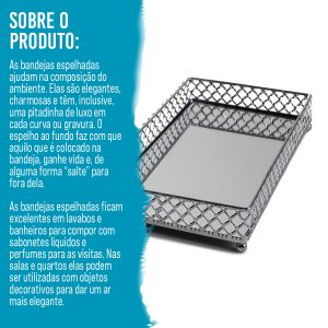 BANDEJA RETANGULAR PRATA - Image 4