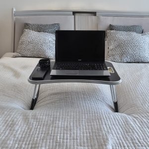 MESA SUPORTE PARA NOTBOOK PRETA COM GAVETA - Image 5