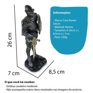 CAVALEIRO COM ESCUDO E ESPADA - Image 5