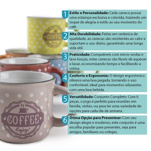 JOGO DE CANECAS - CLASSHOME 85 ML - Image 5