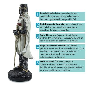 CAVALEIRO TEMPLÁRIO PEQUENO - Image 6