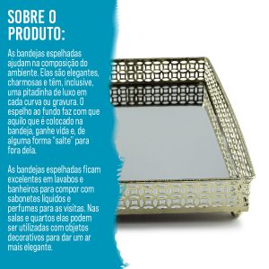 BANDEJA DOURADA MOSAICO - Image 7