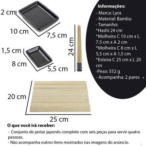 CONJUNTO DE SUSHI - 6 PEÇAS - Image 3